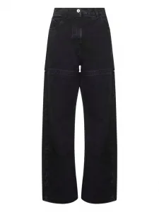 Джинсы с вырезами The Attico, черный