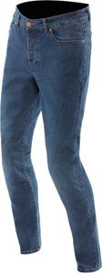 Мотоциклетные джинсы Dainese с пятью карманами, стандартного размера.