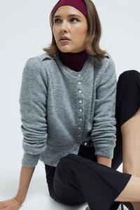Вязаный кардиган с пуговицами спереди River Island, серый