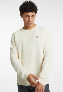 Топ с длинными рукавами WAFFELMUSTER MINI-DREIECK Guess Jeans, бежевый