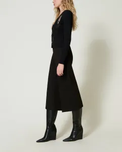 Женские укороченные брюки Twinset, черный