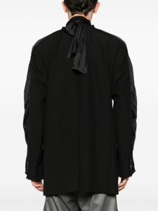 Y/Project однобортный блейзер с шарфом, черный