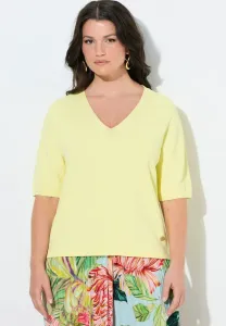 Простая футболка Ulla Popken, Lemon Yellow