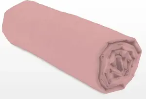 Простыня на резинке 160 x 200 + 35 см - Розовый LOVELY HOME