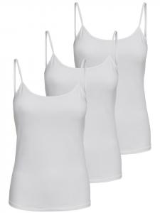 Топ ONLY 3er-Set Singlet Top, белый