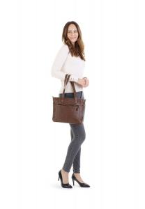 Шопер, натуральная кожа BETTY BARCLAY, цвет Cognac