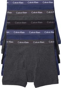 Комплект из 5 трусов-боксеров Cotton Classics Calvin Klein Underwear, цвет Black/Charcoal Heather/Blue Shadow