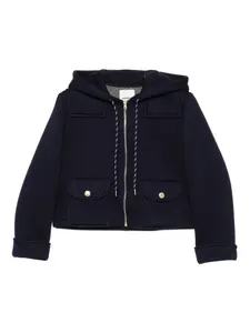 Куртка на молнии с капюшоном Sandro, синий