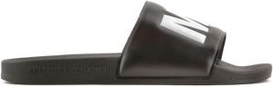 Мужские шлепанцы с логотипом Armani Exchange, черный