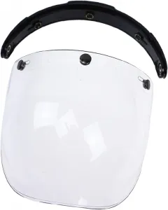 Ветрозащитный козырек Bubble Wind Visor с 3 защелками, защита от царапин - для мотоциклетных шлемов Biltwell Gringo и Bonanza, прочный, для стильных райдеров, материал ABS, черный (прозрачный), Transparent