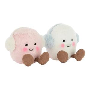 Коллекция рождественских плюшевых кукол Cotton Candy с наушниками и трубами JELLYCAT