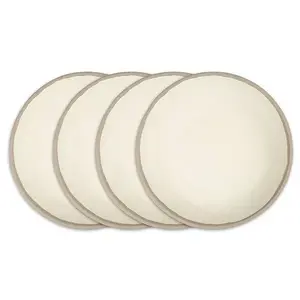 Набор тарелок из гончарного камня мелабу из 4 предметов Q Squared, beige/gray