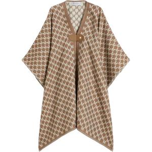 Max Mara Editti Плащ с узором по всей поверхности MaxMara, светло коричневый