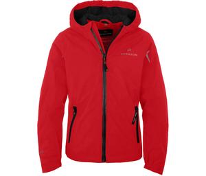 BERGSON Легкая утепленная куртка-дождевик, водонепроницаемость 12000 мм водяного столба, красная
