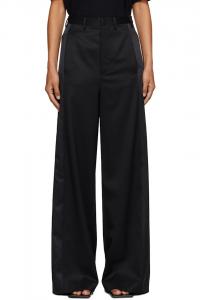 Шерстяные брюки классического кроя Mm6 Maison Margiela, черный