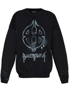 Balenciaga толстовка с логотипом, черный