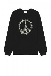 Футболка с длинным рукавом Peace Press Gothic Waffle Aries, Black
