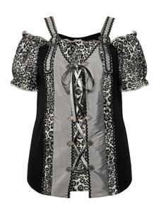 традиционная блузка черного цвета Ulla Popken