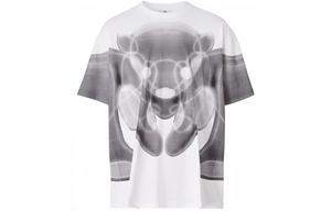 Футболка большого размера из хлопка с принтом «Медведь Томас» Burberry, белый