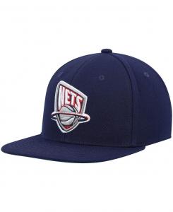 Мужская темно-синяя кепка New Jersey Nets Hardwood Classics Team Ground 2.0 Snapback Mitchell & Ness