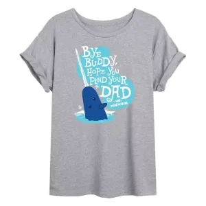 Футболка с графическим принтом «Эльф, пока, приятель» для юниоров Licensed Character, серый