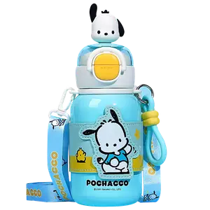 Термостакан 316 нержавеющая сталь Kuromi My Melody 510ML Sanrio, светло-голубой