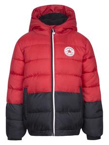 Стеганая куртка красного/черного цвета Converse