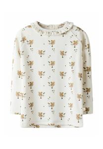 Топ Lil' Atelier Long sleeved top, Coconut Milk/Off-White