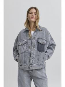 BALL Джинсовая куртка BACAMMIE свободного кроя серого цвета