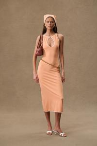 Длинное платье без рукавов с вырезами Rowen Rose, Orange