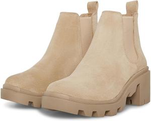 Ботинки женские Steve Madden Hadlee на массивном каблуке, кремовый