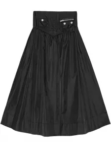 Юбка макси с завышенной талией GANNI, черный