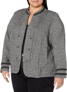 Женская куртка Tommy Hilfiger Tommy X Gigi Hadid с открытой передней частью, Black Multi