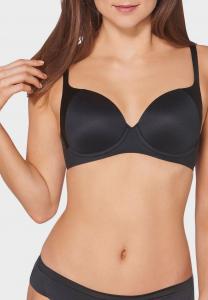 Body Make-Up Мягкий бюстгальтер на косточках с чашками для женщин Triumph, черный