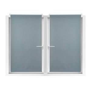 Две рулонные шторы затемняющие Relaxdays grau 90x210 см, 90 х 212 см