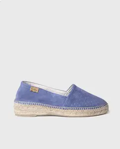 Женские замшевые эспадрильи на плоской подошве со стразами Toni Pons, синий