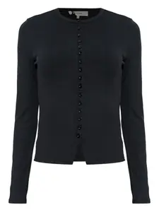 Вязаный кардиган на пуговицах Frame, черный