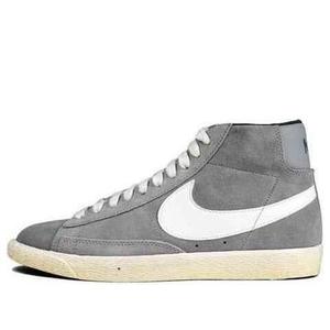 Кроссовки blazer high suede vintage 'grey white' Nike, серый