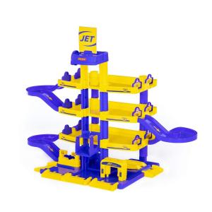 Wader Полесье Parking JET 4 - горизонтальный гараж, дорожка для игрушечных машинок Wader Quality Toys