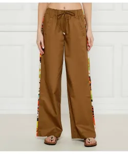 Брюки с узором пейсли Flare fit Desigual, бежевый