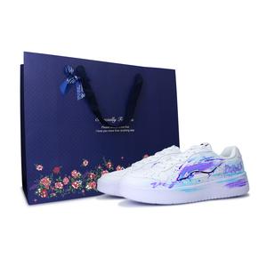 LINING Кроссовки Pontoon Boats износостойкие, легкие и дышащие, низкие, для скейтбординга, унисекс, белые, синие, фиолетовые