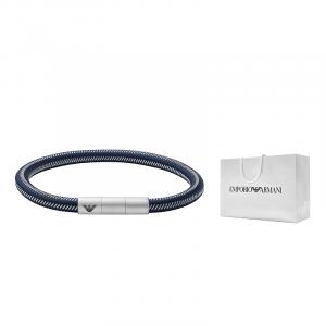 EMPORIO ARMANI Мужской браслет из нержавеющей стали синий/серебристый