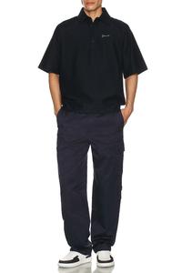 Half Zip Short Sleeve Свитшот Givenchy, Black & Navy