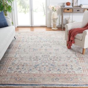 Ковер SAFAVIEH, 275 x 366 см, Vintage Persian Collection, бежевый и ржавый, переходный дизайн, идеален для помещений с высокой проходимостью в гостиной, спальне и столовой (VTP427B-9)