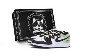 Баскетбольные кроссовки Air 1 Vintage Men Low-Top Black/Green Jordan