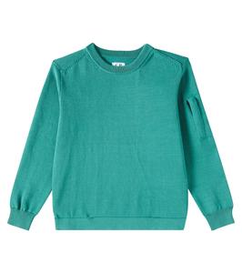 Хлопковый свитер C.P. Company Kids, North Sea Green