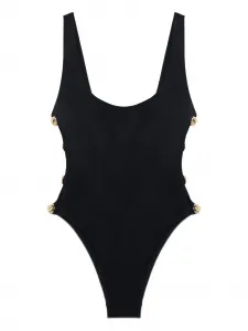 Слитный купальник Mona с вырезом-лодочкой Simkhai, черный