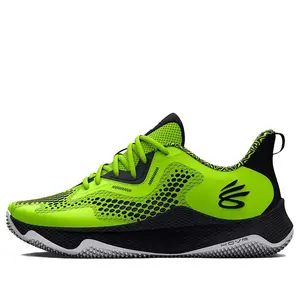 Кроссовки curry hovr splash 3 'lime black' Under Armour, зеленый