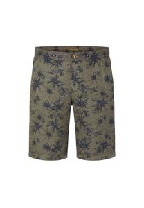 Хлопково-льняные шорты-бермуды из коллекции 16 Shades Edition WHITBY Redpoint, оливковый