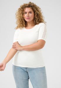 Футболка Kaffe Curve KCJUNNA, Chalk/Off-White